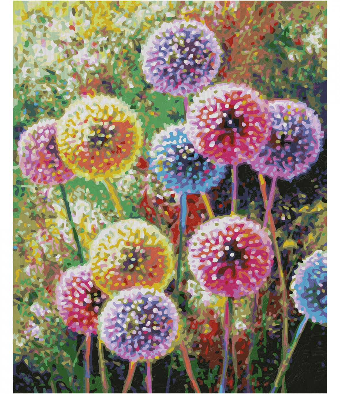 Kvetinový ohňostroj (40 x 50 cm)
