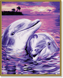 Delfíny (24 x 30 cm)