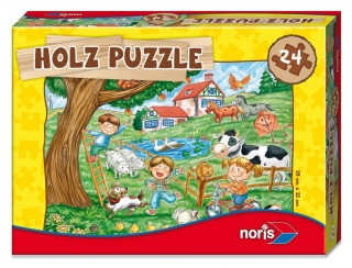 Drevené Puzzle - Farma