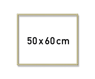 Hliníkový rám 50x60cm zlatý