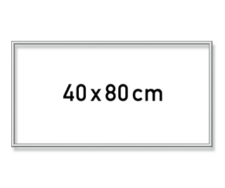 Hliníkový rám 40x80cm strieborný