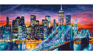 Nočný Manhattan (80 x 40 cm)